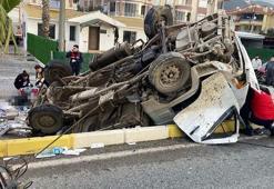 İnşaat işçilerini taşıyan kamyonet devrildi: 2 ölü, 1 ağır yaralı