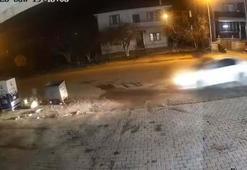 Otomobilin çarptığı bisikletli Birkan ağır yaralandı; kaza kamerada