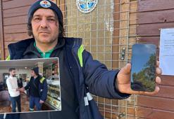 Parkta temizlik yaparken bulduğu 80 bin TL'lik cep telefonunun sahibini, astığı yazı ile buldu