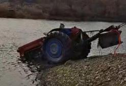 Kırıkkale'de traktör Kızılırmak'a düştü