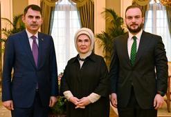 Emine Erdoğan, Bakan Kurum ve Ağırbaş'ı kabul etti