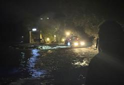 Muğla’da taşan derede mahsur kalan kişi, kurtarıldı