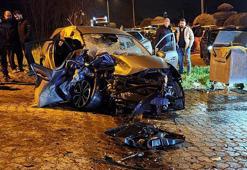 Bursa'da iki otomobil kafa kafaya çarpıştı: 3 yaralı