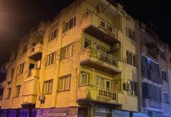 Manisa’da 4 katlı binada yangın