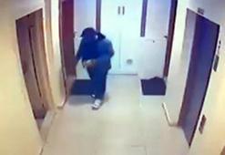 Esenyurt'ta sitedeki yardım kutusunu çalan şüpheli kamerada