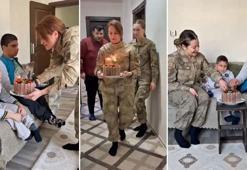 Jandarmadan bedensel engelli Doğanay’a doğum günü sürprizi
