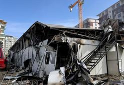 Hatay'da işçilerin kaldığı konteynerde yangın