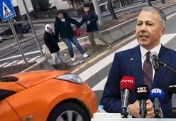 Bakan Yerlikaya: Ankara'da yaya geçidindeki anne ve çocuklarına yol vermeyen 2 taksi şoförü yakalandı