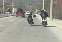 Trafiği tehlikeye atan motosikletlilere toplam 66 bin 206 lira ceza