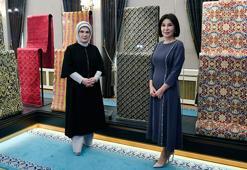 Emine Erdoğan, Özbekistan Cumhurbaşkanı'nın eşi Ziroat Mirziyoyeva ile bir araya geldi