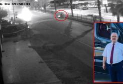 Emekli polis memuru kazada hayatını kaybetti; o anlar kamerada