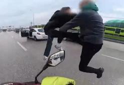 Trafikte tekme- yumruk kavga eden sürücülerin ehliyetlerine el konuldu