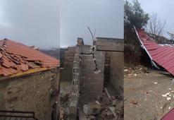 Aydın'da fırtına çatıyı uçurdu; 2 ev zarar gördü