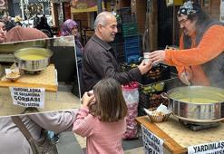 Her gün 200 bardak çorbayı ücretsiz dağıtıyor