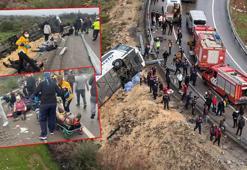 Antalya'da yolcu otobüsü devrildi; 8 ölü, 26 yaralı