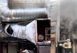 Bayrampaşa'da restoranın bacasında yangın çıktı; bina tahliye edildi