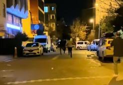 Esenyurt'ta taksinin kapısını zorlayan şüpheli, kendisine müdahale edenleri palayla kovaladı