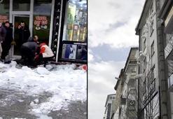Ağrı’da çatıdan akan kar kütlesinin altında kalıp, yaralandı