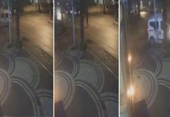 Hafif ticari aracın çarptığı yaya öldü; kaza kamerada