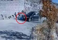 Komşusu baba ve oğlunu otomobille ezip yaralayan sanığa hapis istemi; o anlar kamerada