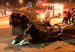 Maltepe'de iki otomobil kafa kafaya çarpıştı: 6 yaralı