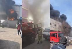 Dekoratif köpük üretimi yapılan atölyede yangın