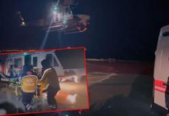Marmara ve Avşa adalarında rahatsızlanan 2 kişi Sahil Güvenlik helikopteriyle tahliye edildi