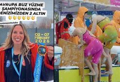 Türkiye’nin İlk Türk Kadın Buz Yüzücüsü Deniz Kayadelen’den Avrupa Şampiyonası’nda çifte altın