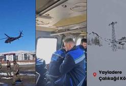 Bingöl’de elektrik kesintisi, helikopter destekli çalışmayla giderildi