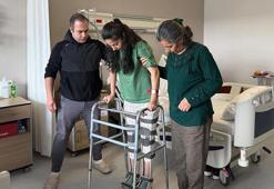 Depremde omuriliği ezilen Cansu, 3 yıl sonra ayağa kalktı