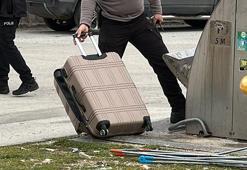 Parkta fünye ile patlatılan valizden taş parçaları çıktı