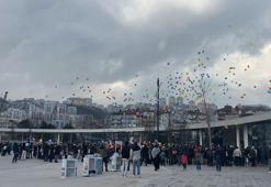 Kampanyası tamamlanan DMD’li Uras için gökyüzüne balonlar bırakıldı
