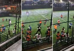 Boksörler halı sahada hem antrenman yaptı hem de futbol oynadı