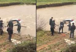 Bolu’da otomobil dereye uçtu
