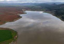 Edirne’de Kocadere Göleti'nin doluluk oranı yağışlarla arttı