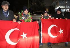 Erzurum'da kayağın özel ikizlerine coşkulu karşılama