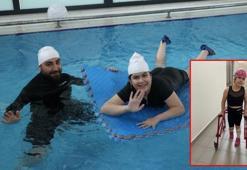 Hidrosefali hastası Zeynep, hidroterapi ile güç depoluyor