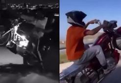 Motosikleti ile akrobatik hareketler yapan ehliyetsiz sürücüye 77 bin TL ceza