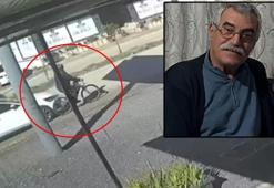 Otomobilin çarptığı bisikletlinin öldüğü kaza kamerada