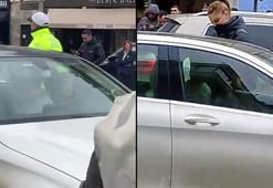 Bebek’te trafiği kapatıp aracında dans eden kadın hastaneye yatırıldı