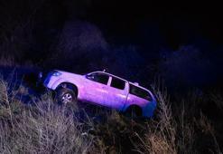 Kamyonetin şarampole yuvarlandığı kazada sürücü yaralandı