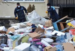 Evden 25 ton çöp çıktı