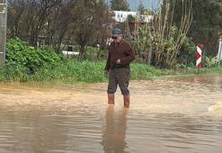 Bodrum'da sağanak; yollar trafiğe kapandı, iş yerlerini su bastı