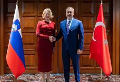 Bakan Fidan, Slovenya Meclis Başkanı Zupançiç ile bir araya geldi