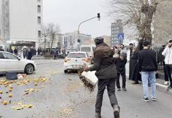 Diyarbakır’da seyyar satıcılarla, tezgahlarını alan zabıta ekipleri arasında gerginlik