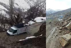 Bitlis’te heyelan nedeniyle 4 köy yolu ulaşıma kapandı