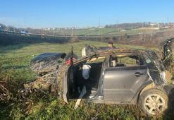 Otomobil tarlaya yuvarlandı: 1 ölü