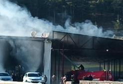 Gaziantep’te biber fabrikasında yangın