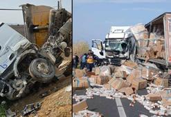 Manisa’da TIR, otomobil ve kamyonla çarpıştı: 5 yaralı