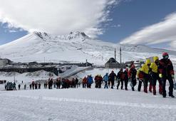 Erciyes'te 171 personelin katılımı ile çığ tatbikatı
